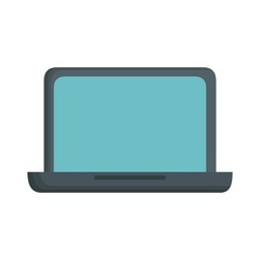 laptop computer device icon over white background. vector illustration