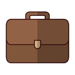 briefcase icon over white background. vector illustration