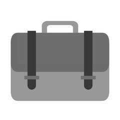 briefcase icon over white background. vector illustration