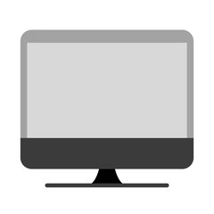 computer device icon over white background. vector illustration