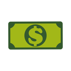 billet of money icon vector illustration graphic design