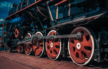 Fototapeta na wymiar Vintage train