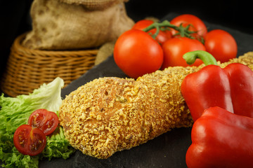 Baguette mit Dekoration