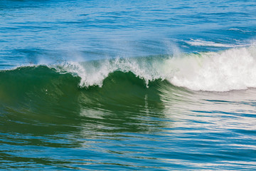 Crashing waves in the Pacific ocean in California.