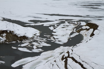 晩冬のさっぽろ湖
