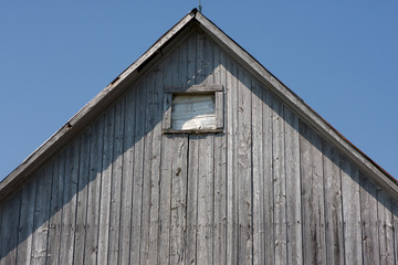 Roof and Gable End of Old Barn