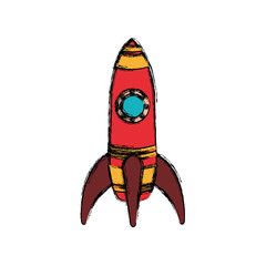 Spaceship start up symbol icon vector illustration graphic design
