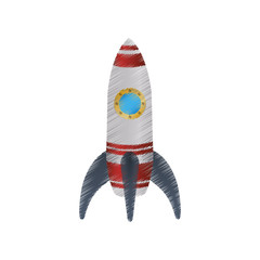 Spaceship start up symbol icon vector illustration graphic design