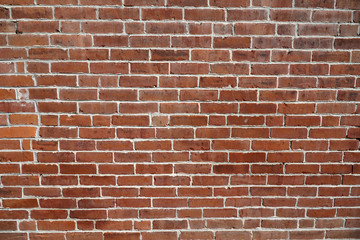 Fototapeta na wymiar facade view of old brick wall background