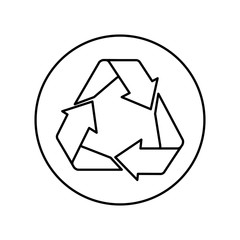Recycle reuse and reduce icon vector illustration graphic design