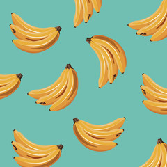 banana fruit fresh seamless pattern design vector illustration eps 10