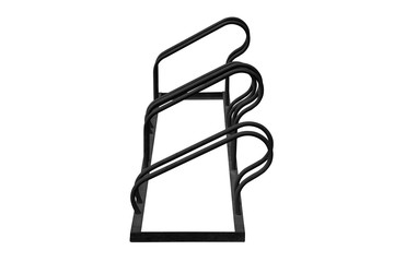 Bicycle parking isolated.