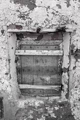 Vintage broken windows
