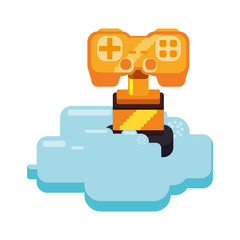 Cup Pixelated videogame vector illustration graphic icon design