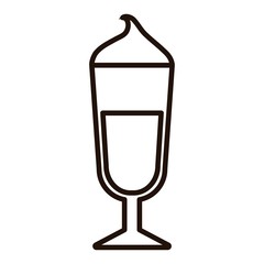 coffee drink icon over white background. vector illustration