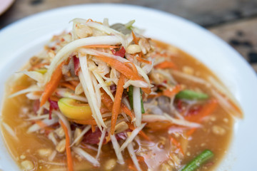 Thai papaya salad