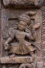 Fototapeta na wymiar Hindu Goddess Stone Statue