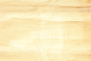 Yellow crumpled paper texture