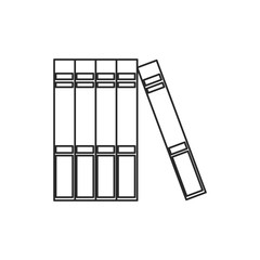 collection book learning read outline vector illustration eps 10