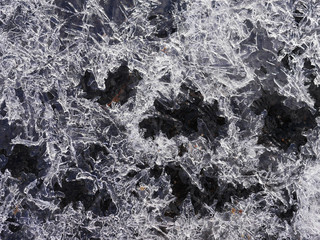 Texture of ice. Abstract winter background.