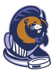 beaver mascot of ice hockey