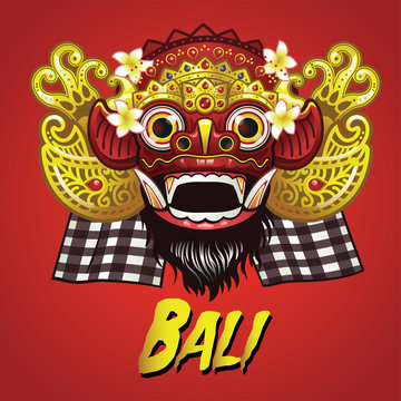 Traditional Balinese Barong Mask