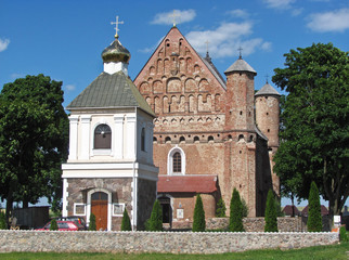 Gothic fortified church. Church of St. Michael in Synkovichi