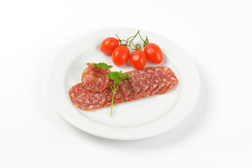 thin slices of salami