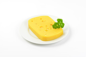 emmental cheese with holes