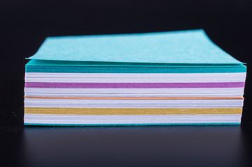 Note paper on a dark background