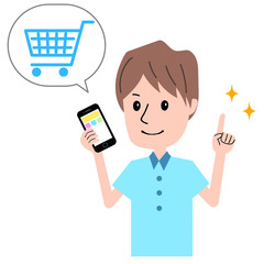男性　ネットショッピング
