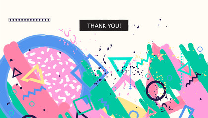 Abstract universall header. Modern graphic design. Hand Drawn creative geometric textures. Web, poster, invitation, brochure, business card design idea. Vector trendy illustration.