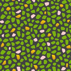 Green Brush Stroke Seamless Pattern