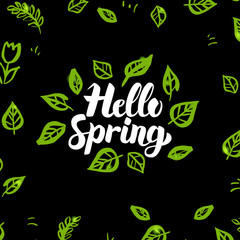Hello Spring Greenery Design