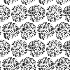 Nature Tree Brush Seamless Pattern