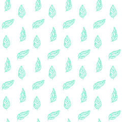 Plant Leaf Trendy Seamless Pattern