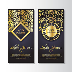 Gold background flyer style Design Template