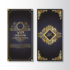 Gold background flyer style Design Template