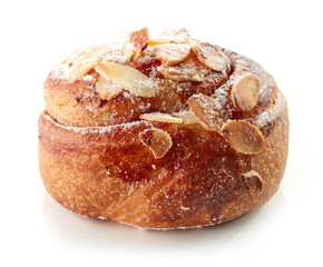 freshly baked almond roll