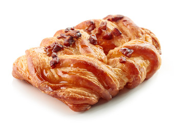 freshly baked pecan bun