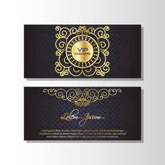 Gold background flyer style Design Template