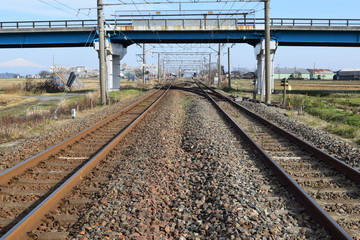 羽越本線の線路