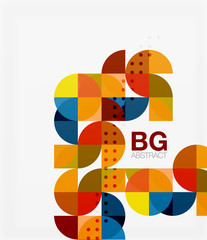 Modern elegant geometric circles abstract background