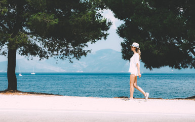 Beauty woman at the seaside