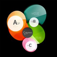 Geometrical abstract infographics banner template