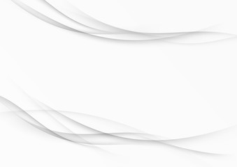 Contemporary modernistic grey swoosh lines layout