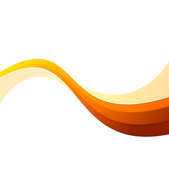 Futuristic orange speed abstract swoosh wave