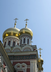 Fototapeta na wymiar russian church domes