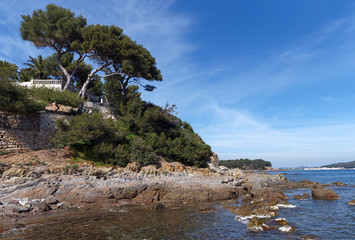 Obraz premium littoral du Var près de Toulon