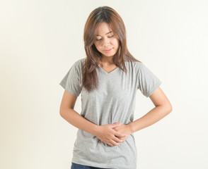 Fototapeta premium Abdominal pain in teens
